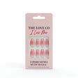 The Love Co I Luv Me pink ombre reusable press on nails in packaging
