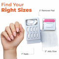 White Almond Press-On Nails