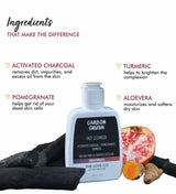 The Love Co Carbon Crush Gel Face Cleanser With Activated Charcoal, Pomegrante & Turmeric