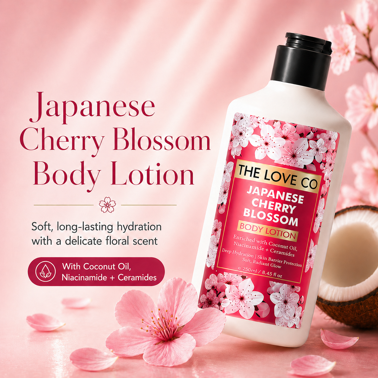 Japanese Cherry Blossom Body Lotion — The Love Co