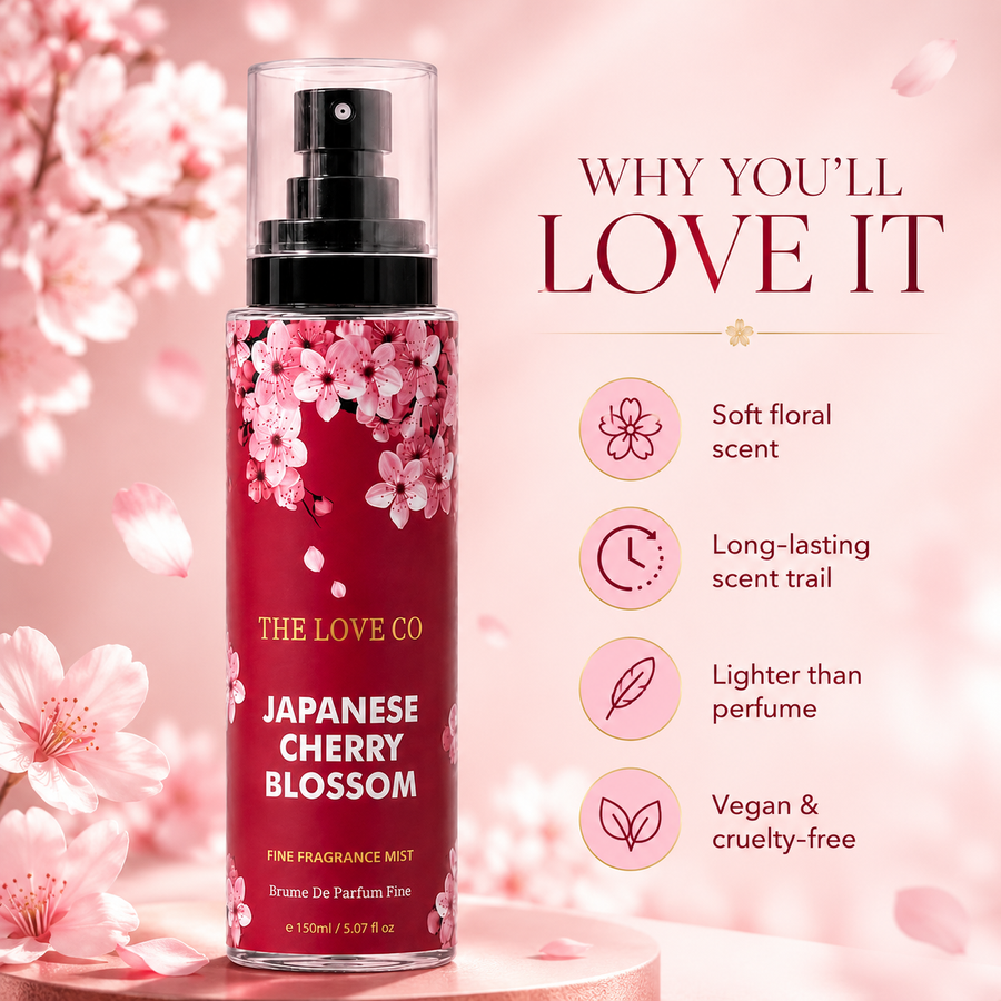 Japanese Cherry Blossom Body Mist – view 4 | The Love Co