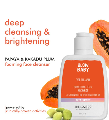 The Love Co Glow Baby Face Wash With Kakadu Plum & Niacinamide