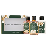 Warm Vanilla Mini Gift Set — Cosy Travel Trio | The Love Co