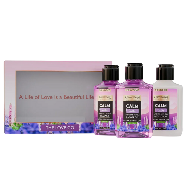 Calm & Soothe Mini Gift Set — The Love Co fragrance-led body care