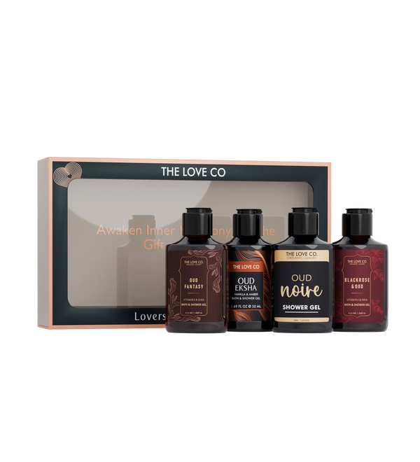 Oud Mini Gift Set — front of bottle, fragrance-led body care