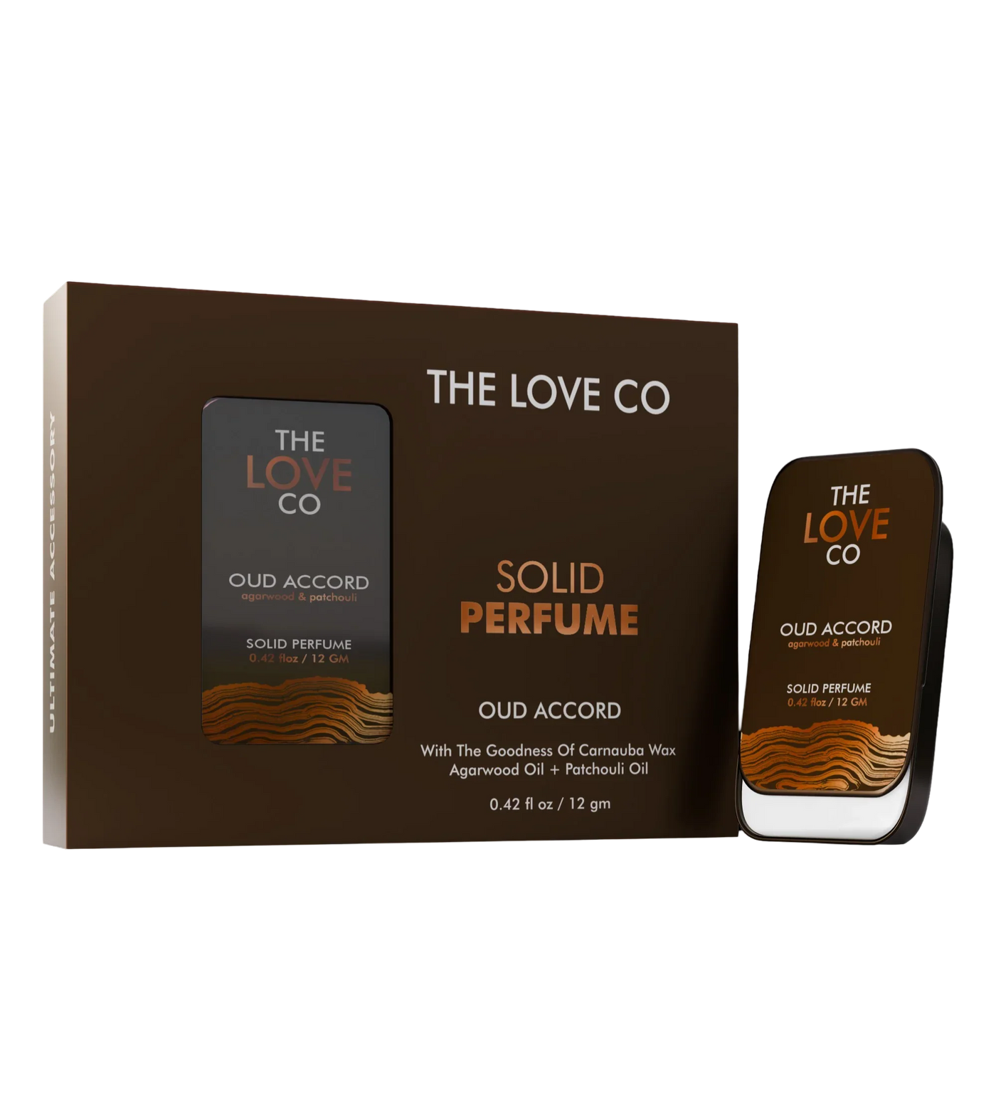 Oud Accord Solid Perfume — front of bottle, fragrance-led body care