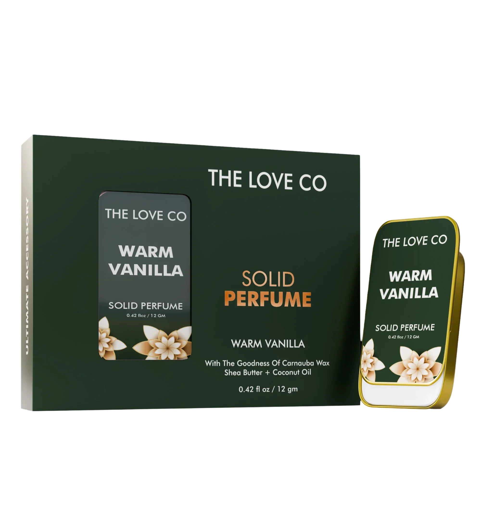 Warm Vanilla Solid Perfume — ingredients and key actives panel