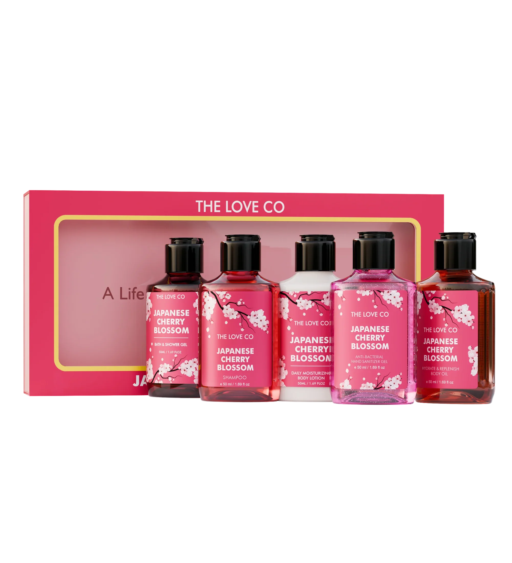 Japanese Cherry Blossom Travel Kit - The Love Co