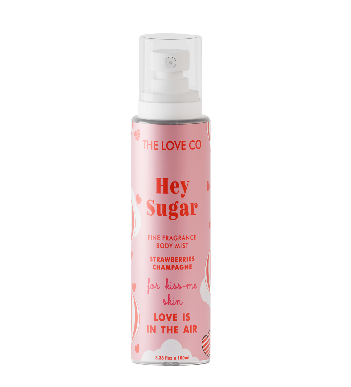 The Love Co. Hey Sugar Fragrance Body Mist - Strawberries & Champagne (100ml)