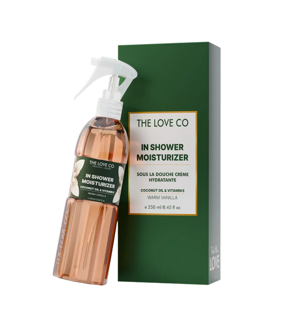 Warm Vanilla In-Shower Moisturizer — front of bottle, fragrance-led body care