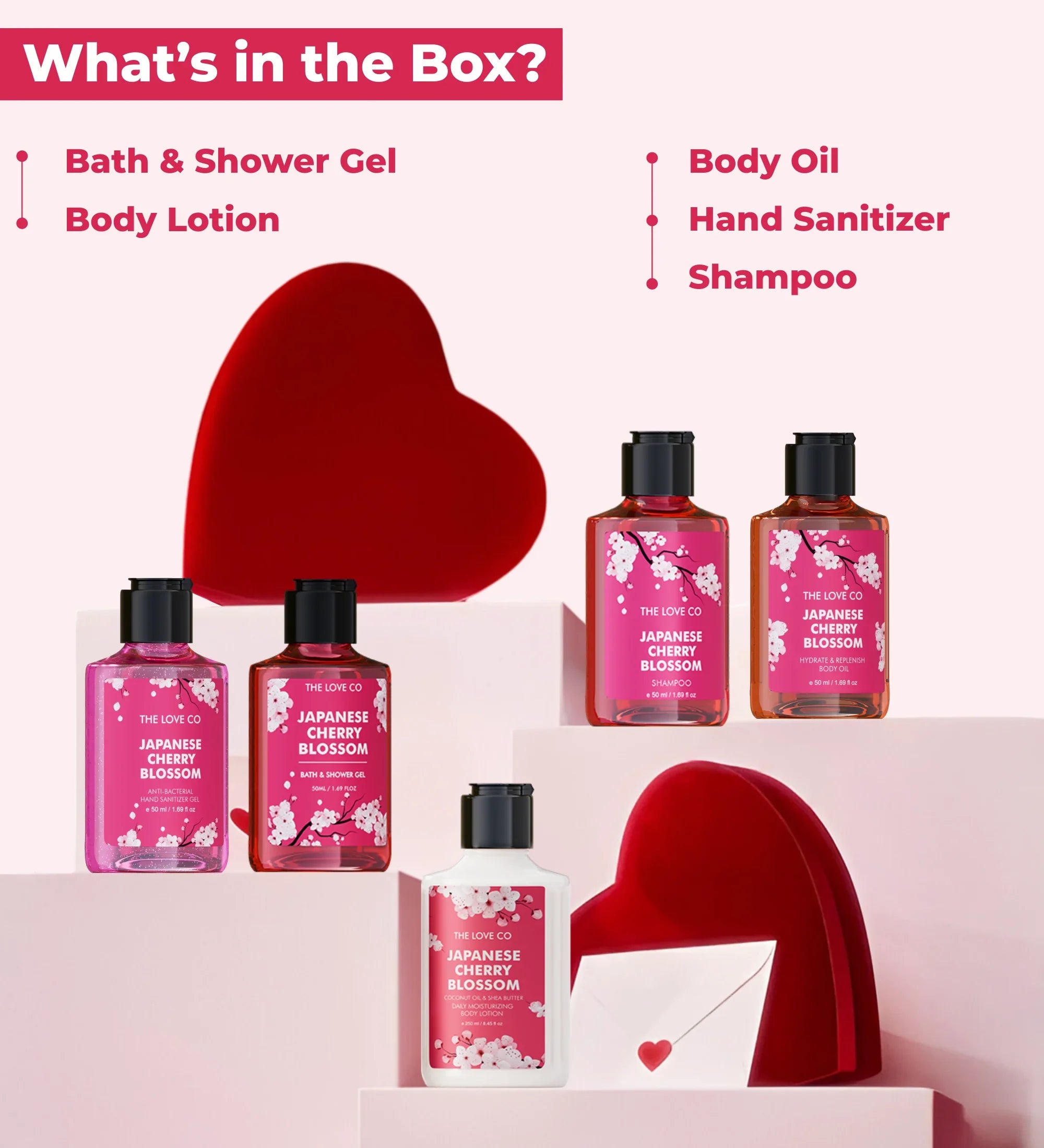 Japanese Cherry Blossom Travel Kit - The Love Co