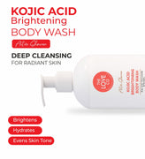Kojic Acid Body Wash — ingredients and key actives panel