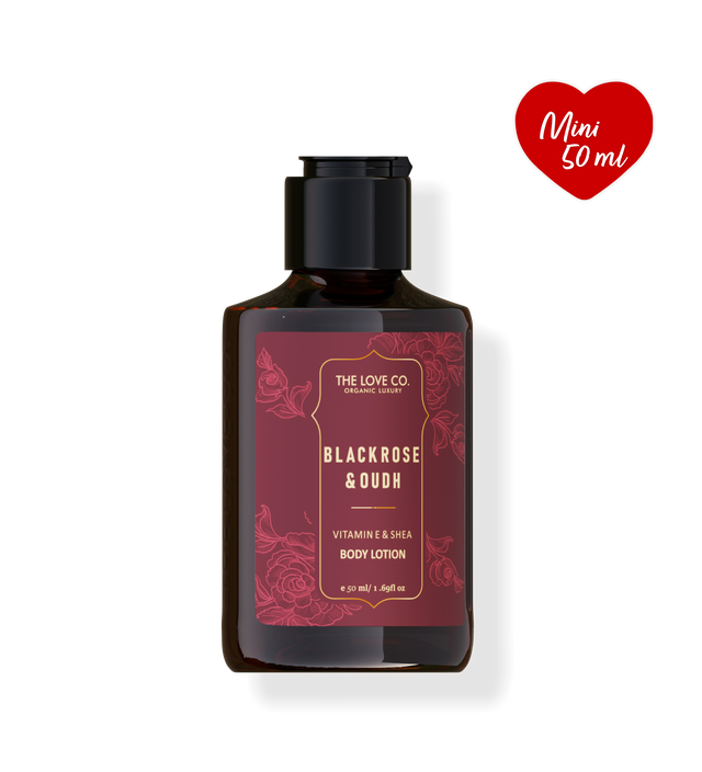 The Love Co Black Rose Oud Body Lotion Mini