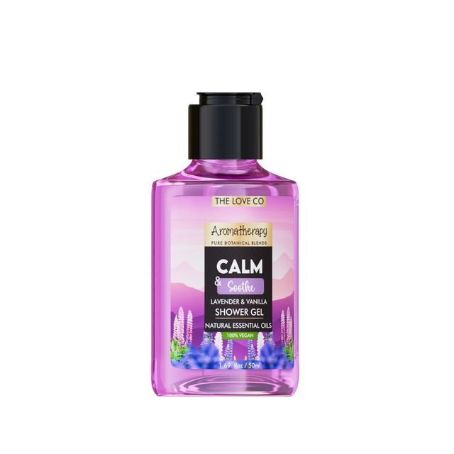 Calm & Soothe Lavender Mini Body Wash 50ml — Travel | The Love Co