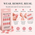 Pink Ombre Almond Press-On Nails