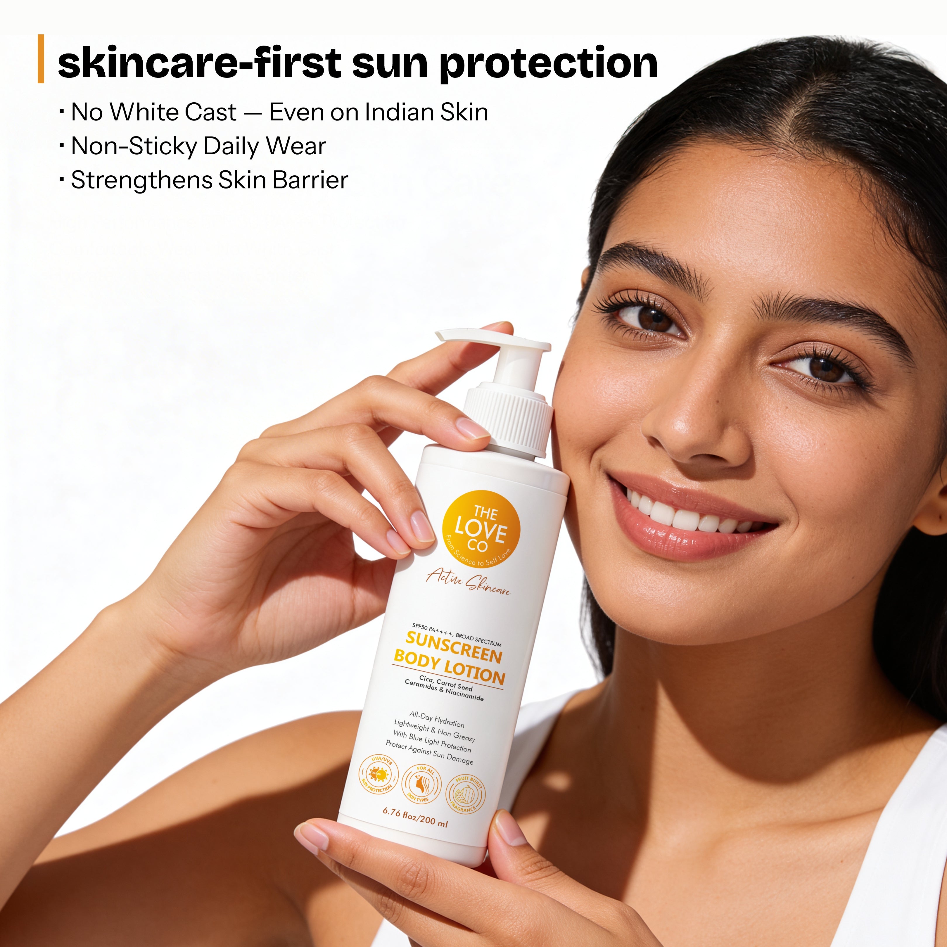 Daily Dose SPF 50 Body Lotion — The Love Co fragrance-led body care