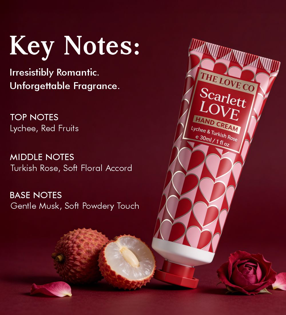Scarlett Love Hand Cream — ingredients and key actives panel