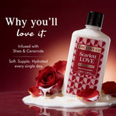 Scarlett Love Body Lotion — texture and consistency