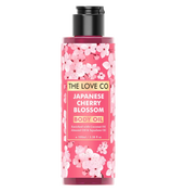The Love Co Japanese Cherry Blossom body oil 100ml with pink floral bottle design