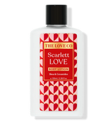 THE LOVE CO Scarlett Love Body Lotion 100ml with shea and ceramides, red heart label design