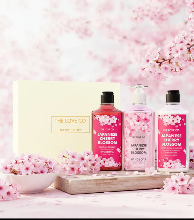 Japanese Cherry Blossom Trio Gift Set - The Love Co