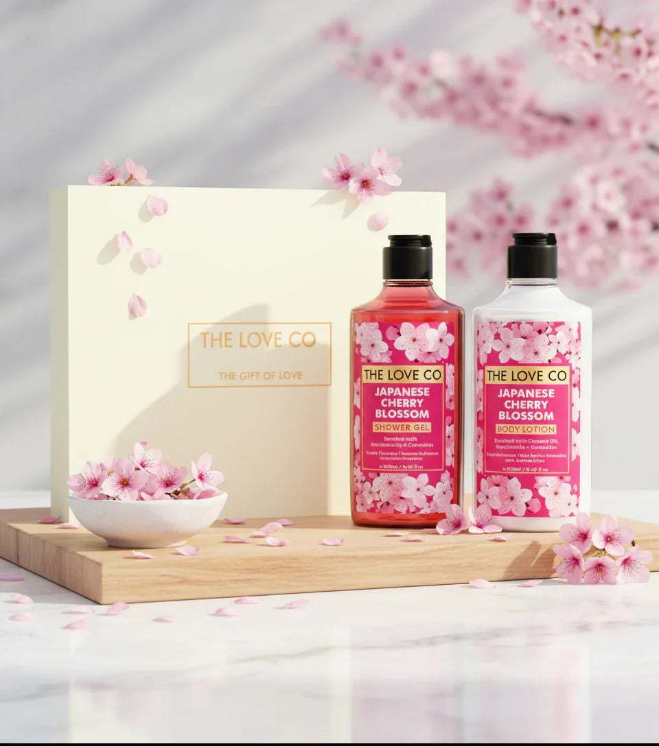 Japanese Cherry Blossom Duo Gift Set - The Love Co