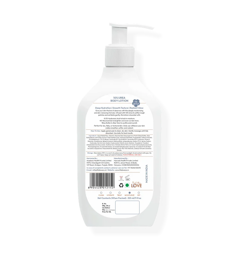 10% Urea Body Lotion — front of bottle, fragrance-led body care