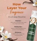 Warm Vanilla Body Mist — dermatologist-tested SLS-free formula