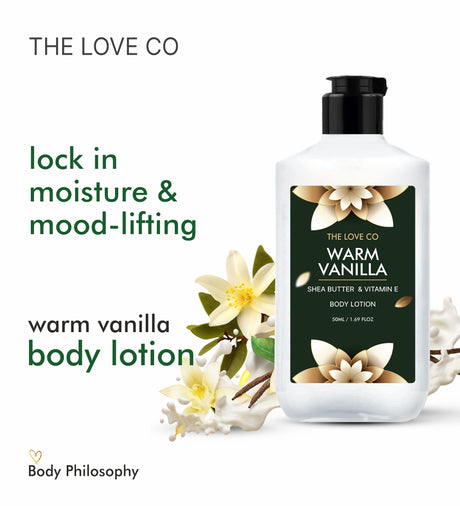 The Love Co Warm Vanilla Mini Body Lotion - 50ml 