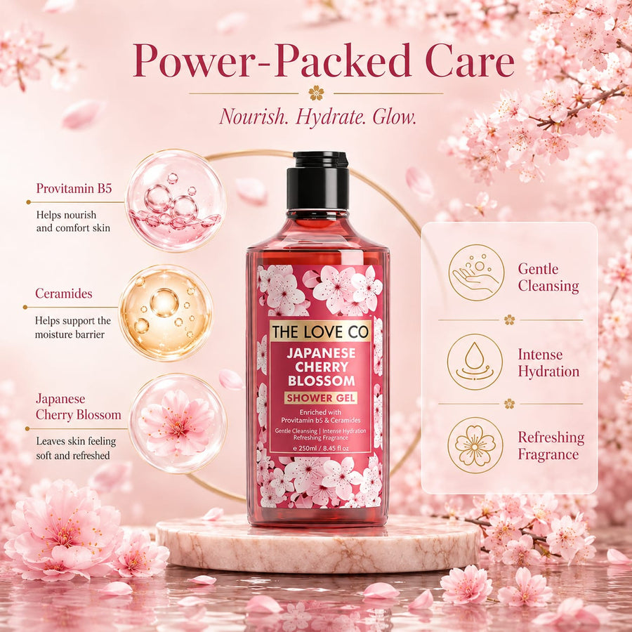 Japanese Cherry Blossom Body Wash – view 6 | The Love Co