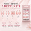 Pink Glitter Almond Press-On Nails