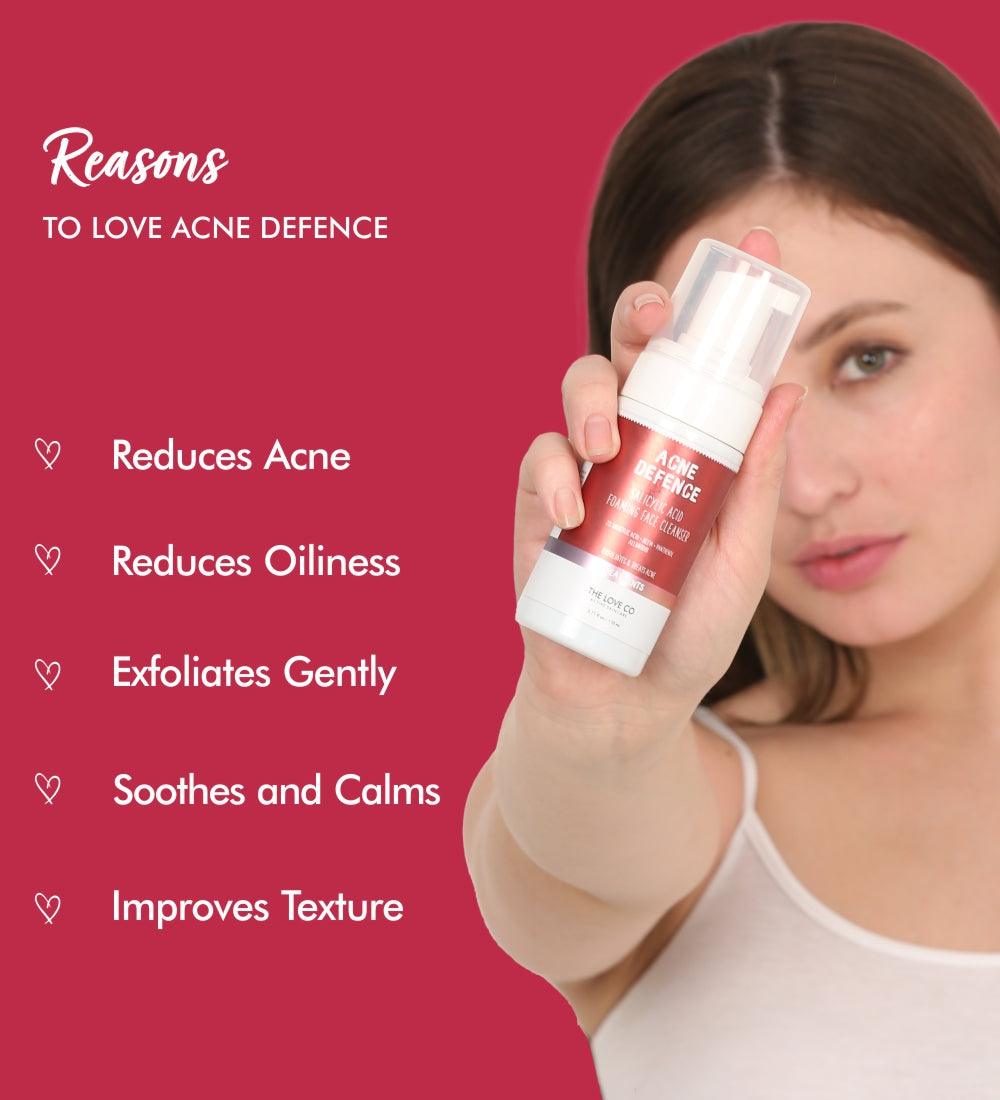 Acne Defence Foaming Face Cleanser - The Love Co