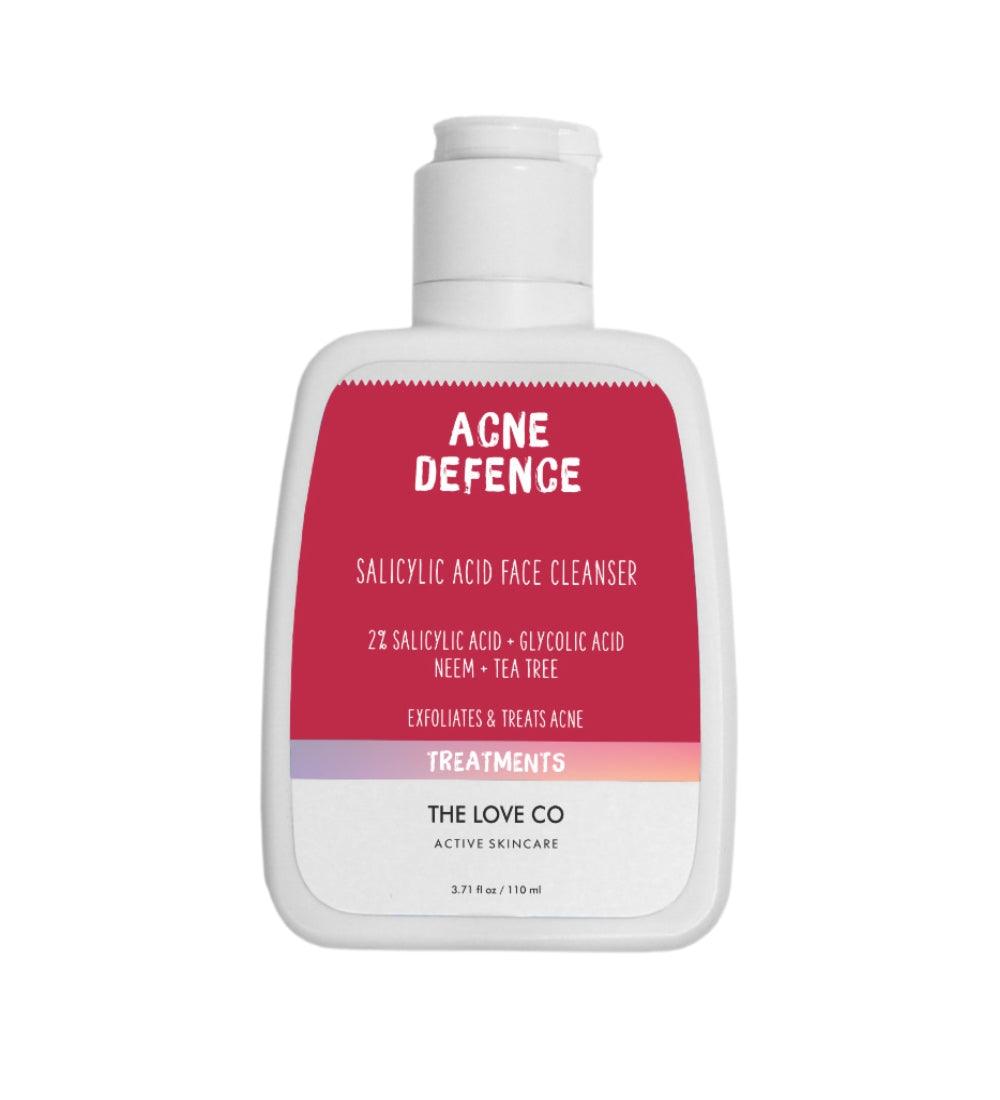 Acne Defence Gel Face Cleanser - The Love Co