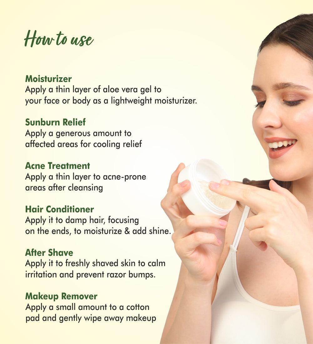 Aloe Gel For Face and Body - The Love Co