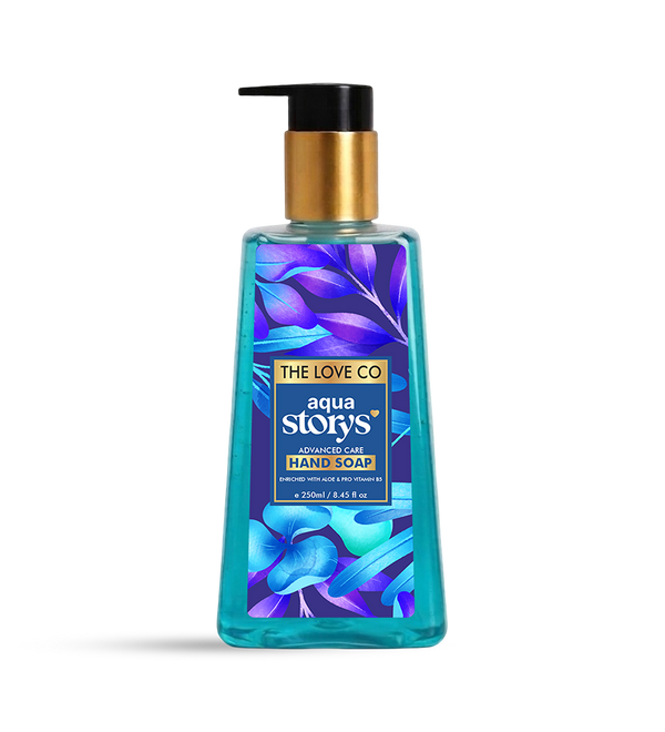 Aqua Storys Moisturising Hand Wash 250ml — sea breeze and water lily hand soap India — The Love Co