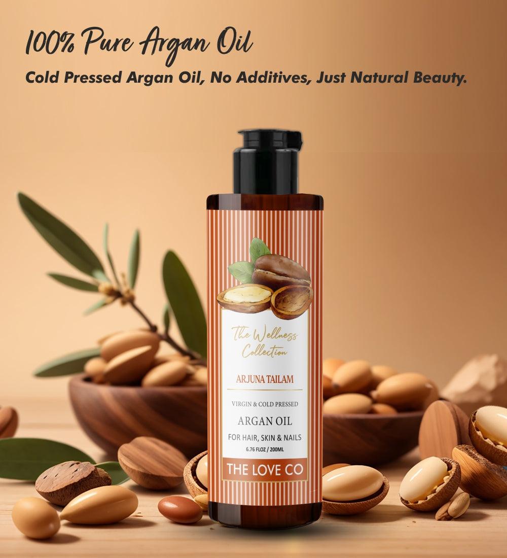 Arjuna Tailam Argan Cold Pressed Oil - The Love Co