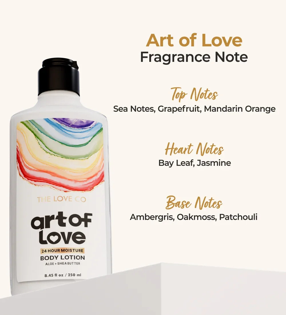 Art Of Love Body Lotion — texture and consistency