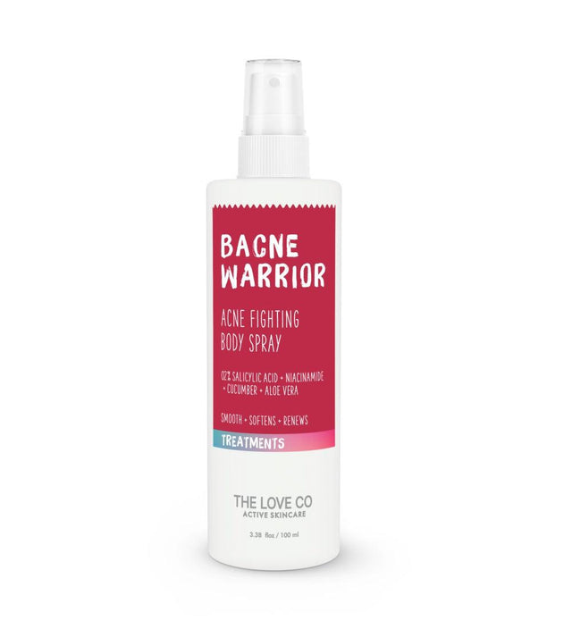 Bacne Warrior Acne-Fighting Body Spray - The Love Co