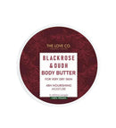 Black Rose & Oudh Body Butter — ingredients and key actives panel