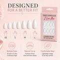 White Almond Press-On Nails