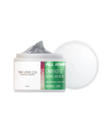 The Love Co. camphor gel jar for face, hair, and body, open with visible gel and round lid