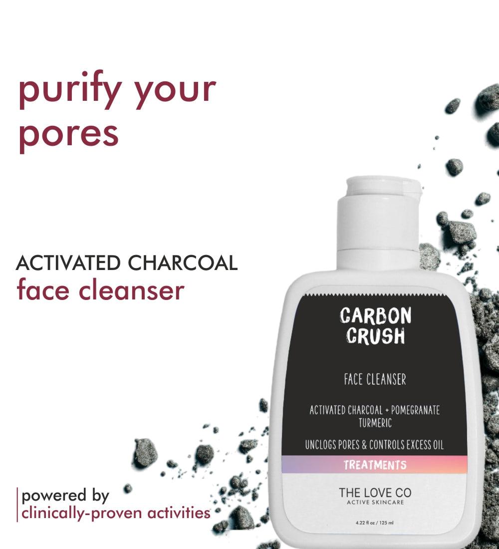 Carbon Crush Gel Face Cleanser - The Love Co