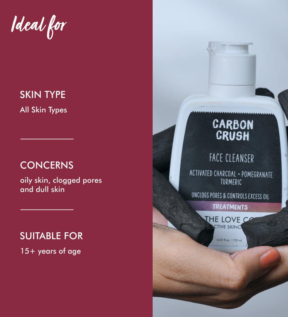 Carbon Crush Gel Face Cleanser - The Love Co