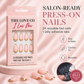 Nude Reverse French Almond Press-On Nails