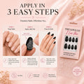 Classic Black Almond Press-On Nails
