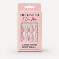 Blush Pink Stud Almond Press-On Nails