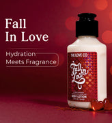 Mini Fall in Love Body Lotion — front of bottle, fragrance-led body care