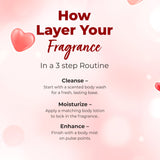 Fall In Love Body Mist- 3 Step Routine