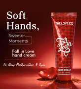 Fall In Love Hand Cream — front of bottle, fragrance-led body care