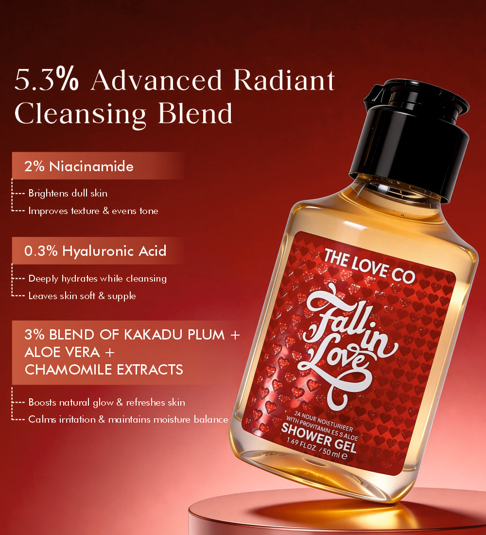Fall in Love Mini Shower Gel — dermatologist-tested SLS-free formula